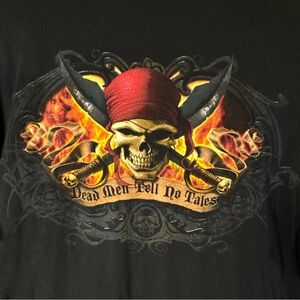 Disney Parks T-Shirt Sz XL‎ Dead Men Tell No Tales Pirates Of the Caribbean Blk